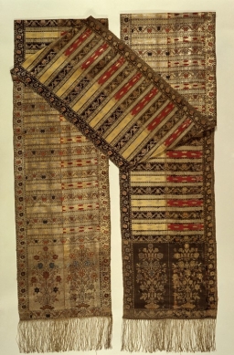 Pas kontuszowy lity, Słuck, Leon Madżarski, manufaktura książąt Radziwiłłów, l. 1780-1807