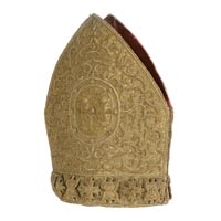 Barokowa mitra z pasami biskupimi w zbiorach Centralnego Muzeum Włókiennictwa w Łodzi