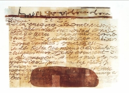 Marzena Łukaszuk
<br/>Papier ręcznie czerpany metodą wschodnią; 2005<br>
Wydział Grafiki i Malarst