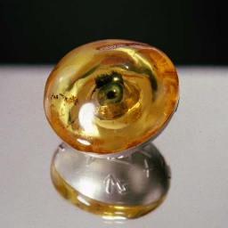 Obiekt ( Amulet), 2001
<br/>srebro, miedź, bursztyn 