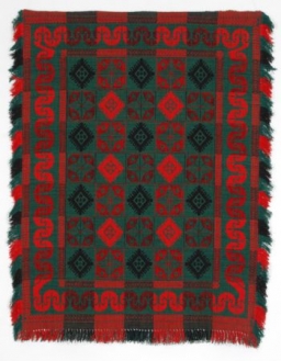 Tkanina podwójna nicielnicowa - wzór szachownicowy, Teresa Pryzmont<br/>Wasilówka, 1980