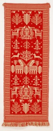 Tkanina podwójna nicielnicowa - "Zwierza"<br/>Białostockie Rękodzieło Ludowe, 1986