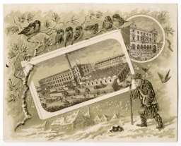 Druk reklamowy Mechanicznej Tkalni Wełny L. Schmieder & Syn w Łodzi, Łódź, pocz. XX