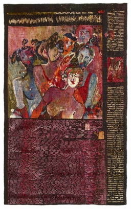 Impresja druku II, 1988, gobelin